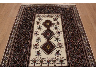 Persian carpet "Ghashghai" pure Wool 215x158 cm Beige