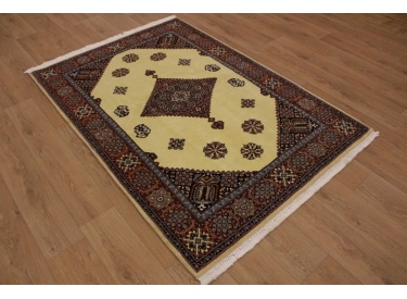 Persian carpet "Ghom" virgin wool 210x145 cm