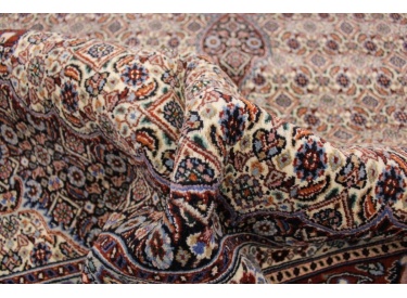 Persian carpet "Moud" with silk 290x205 cm Beige