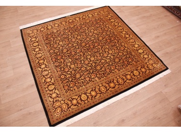 Persian carpet "Ghom" pure Silk rug 200x200 cm