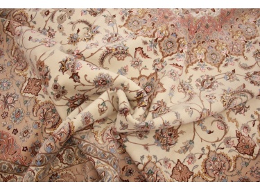 Fine Persian carpet Isfahan with silk 407x315 cm