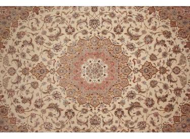 Fine Persian carpet Isfahan with silk 407x315 cm