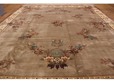Oriental carpet "China" oversize 488x411 cm Grey