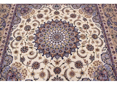 Persian carpet "Isfahan" with Silk 210x210 cm