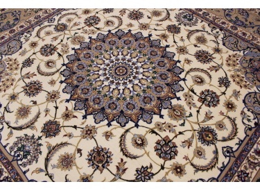 Perser Teppich "Isfahan" mit Seide 210x210 cm