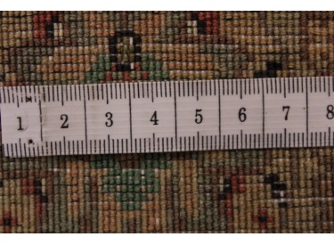 Perserteppich  Täbriz mahi mit Seide 310x204 cm braun