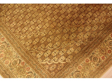 Perserteppich  Täbriz mahi mit Seide 310x204 cm braun