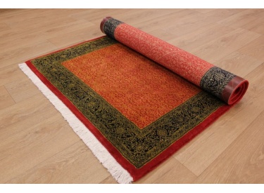 Persian carpet "Bijar" very fine with Silk 160x102 Beige UNIQUE