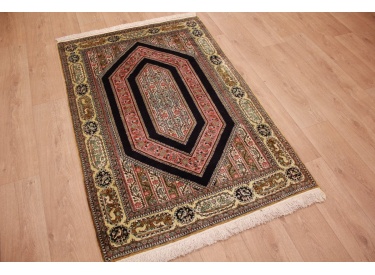 Old Persian carpet Qum pure silk 168x113 cm