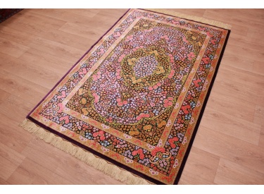 Persian carpet "Ghom" pure Silk 202x132 cm Royal