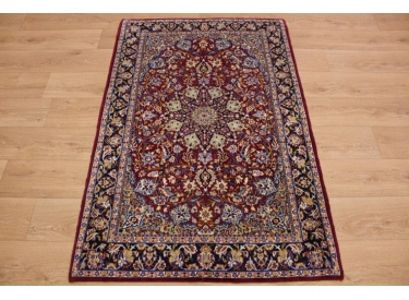 Old Persian carpet Isfahan 165x110 cm Red