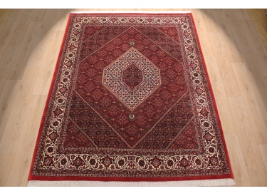Persian carpet "Bijar" oriental rug with Silk 266x200 cm