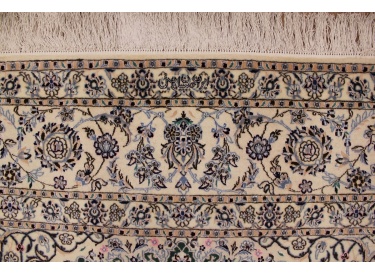 Feiner Perser Teppich Nain 6la mit Seide 300x200 cm