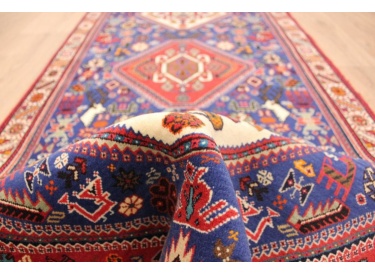 Persian carpet Ghashghai runner 300x89 cm Blue