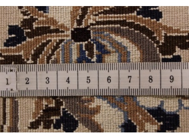 Fine Persian carpet Nain 6la with  silk 305x205 cm