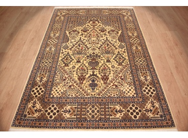 Persian carpet Nain 6la with Silk 240x160 cm Beige