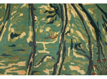 Perserteppich "Taabriz" mit Seide 299x202 cm Nader Schah Afshar