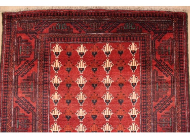 Persian carpet "Baluch" virgin wool 207x104 cm Red