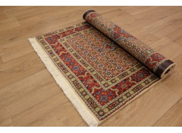 Persian carpet "Moud" with silk 123x80 cm Beige