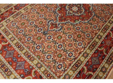 Persian carpet "Moud" with silk 123x80 cm Beige