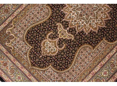 Perserteppich "Taabriz" Mahi mit Seide 120x82 cm
