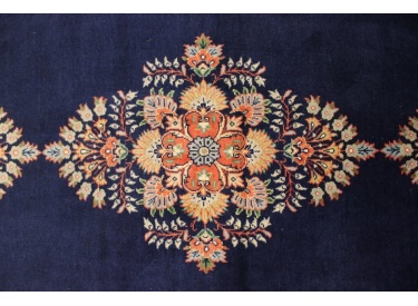 Persian carpet Waramin 385x83 cm Dunkelblau