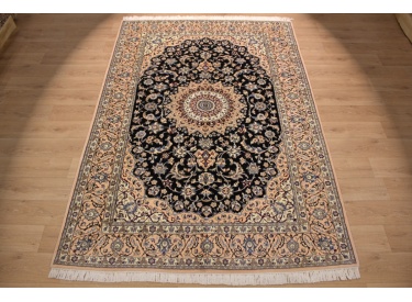 Persian carpet "Nain" 9la with Silk 300x200 cm