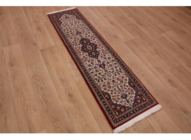 Persian carpet runner "Ghom" virgin wool 188x50 cm