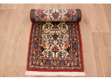 Persian carpet Runner "Waramin" with silk 165x50 cm