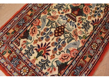 Persian carpet Runner "Waramin" with silk 165x50 cm