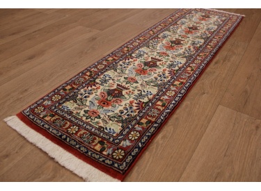 Persian carpet Runner "Waramin" with silk 155x50 cm