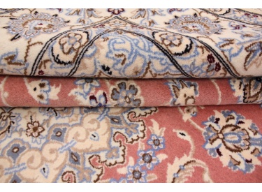 Persian carpet Nain 9la with silk 244x160 cm