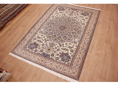 Fine Persian carpet  Nain 6la with  silk 320x220 cm