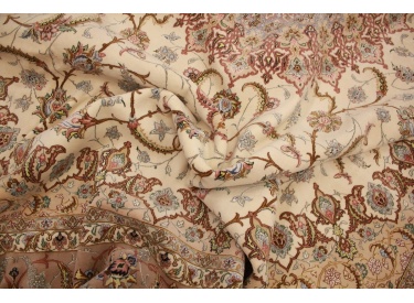 Fine Persian carpet Isfahan with silk 400x315 cm