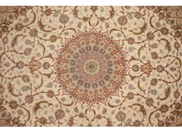Fine Persian carpet Isfahan with silk 400x315 cm