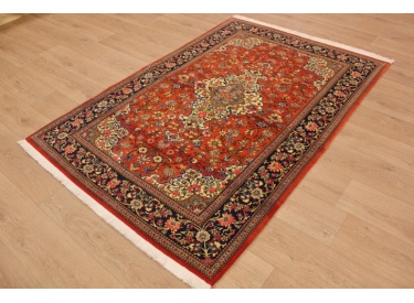 Fine Persian carpet "Ghom" Wool 200x135 cm Red