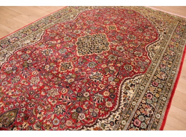 Persian carpet "Ghom" pure Silk 337x210 cm Red