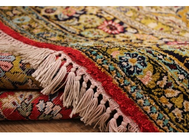Persian carpet "Ghom" pure Silk 337x210 cm Red