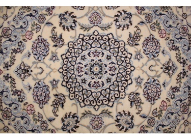 Persian carpet Nain 9la Runner with Silk 310x90 cm