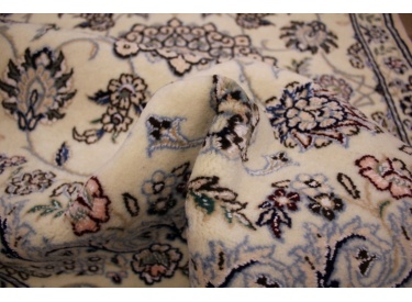 Persian carpet Nain 9la Runner with Silk 310x88 cm