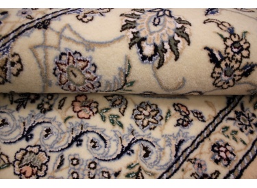 Persian carpet Nain 9la Runner with Silk 310x88 cm