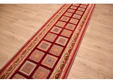 Perserteppich "Nimbaf" Nomadenteppich Wolle 303x78 cm
