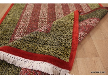 Persian carpet "Bijar" with Silk 222x145 cm