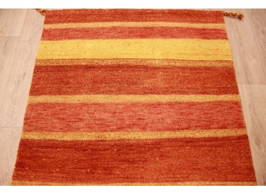 Oriental carpet "Gabbeh" pure wool 177x125 cm Orange