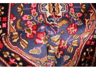 Persian carpet "Kerman" virgin wool 124x62 cm Blue