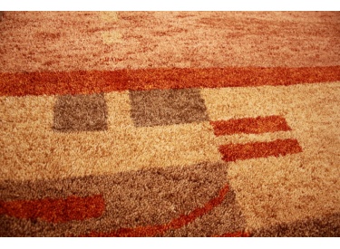 Oriental carpet "Gabbeh" pure wool 237x159 cm Brown