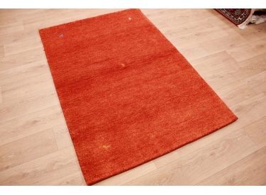 Oriental carpet "Gabbeh" pure wool 176x123 cm Orange