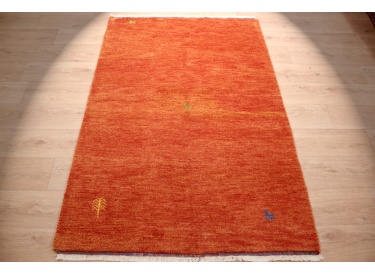 Oriental carpet "Gabbeh" pure wool 180x125 cm Orange