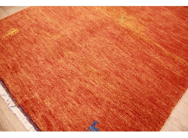 Oriental carpet "Gabbeh" pure wool 180x125 cm Orange