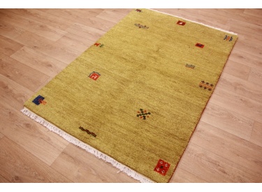 Orient Teppich "Gabbeh" reine Wolle  Zartgrün   179x123 cm